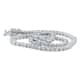 14k White Gold 3ct TDW Flexible Diamond Tennis Bracelet