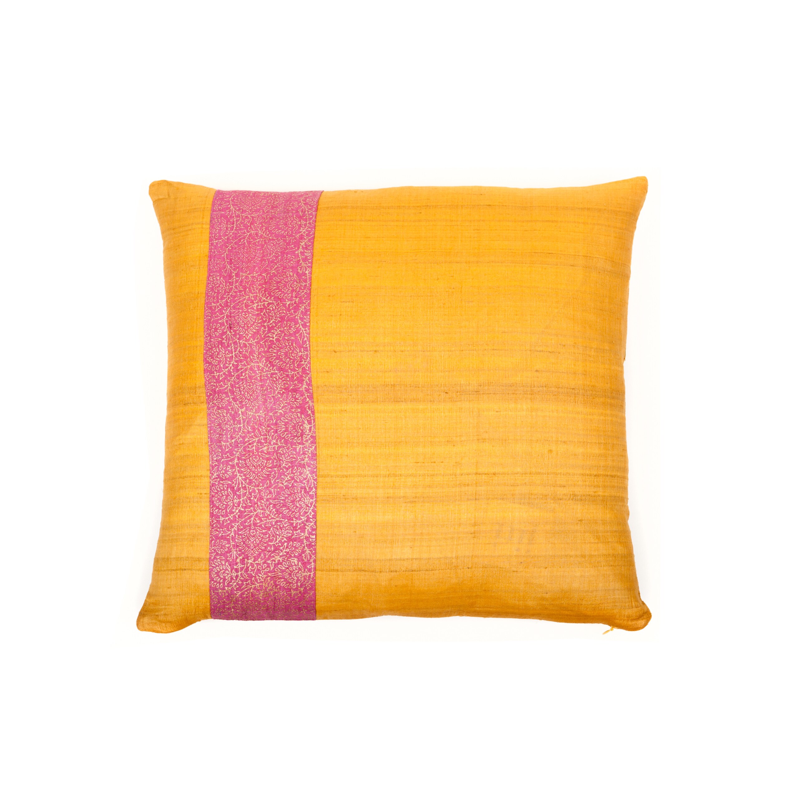 Handmade Desi Orange Decorative Accent Pillow