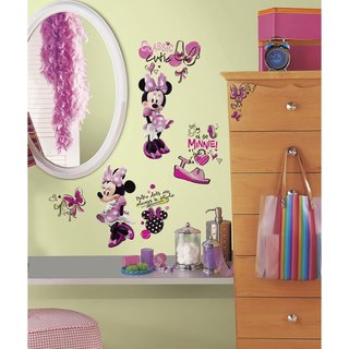 Disney Minnie Fashionista Peel and Stick Wall Decals