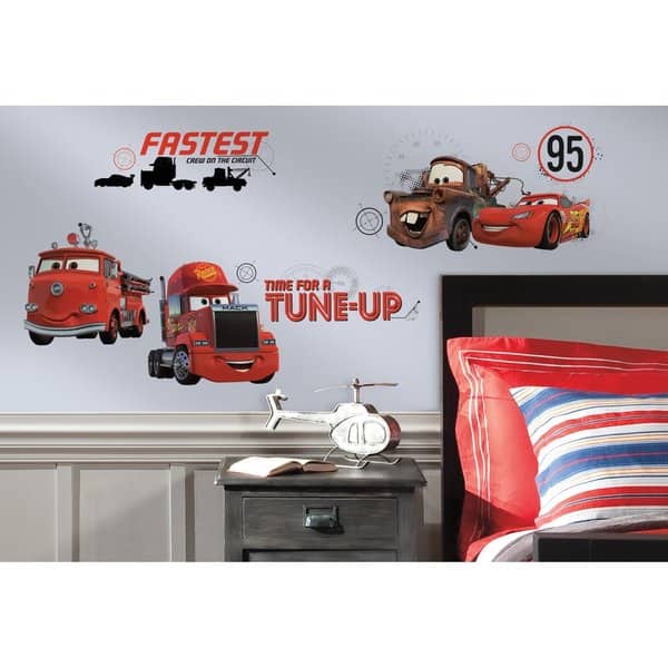 slide 2 of 3, Disney Cars Friends to the Finish Peel and Stick Wall Decals