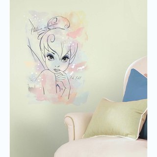 Disney Tink 'I Believe in Fairies' Watercolor Graphic Peel and Stick Wall Decals