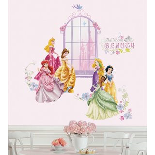 Disney Princess Collage Peel & Stick Wall Decals with Personalization