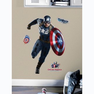 Marvel Captain America Peel and Stick Giant Wall Decals