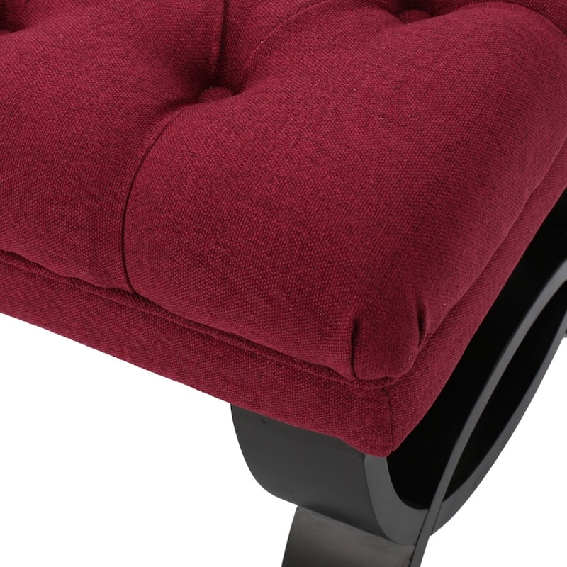 Scarlette Tufted Fabric Ottoman Bench by Christopher Knight Home - 41.00" L x 17.25" W x 16.75" H