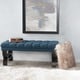 preview thumbnail 5 of 63, Scarlette Tufted Fabric Ottoman Bench by Christopher Knight Home - 41.00" L x 17.25" W x 16.75" H