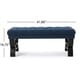 preview thumbnail 61 of 63, Scarlette Tufted Fabric Ottoman Bench by Christopher Knight Home - 41.00" L x 17.25" W x 16.75" H