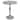 Romina Chrome Finish Aluminum Accent Table II