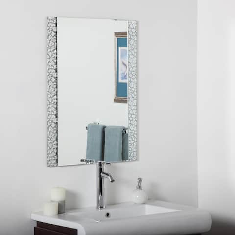 Vanity Bathroom Mirror - Silver - 31.5Hx23.6Wx.5D