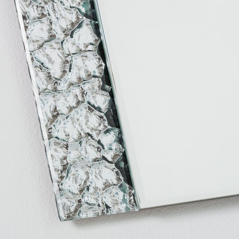 Glam Frameless Bathroom Vanity Mirror - 31.5Hx23.6Wx.5D