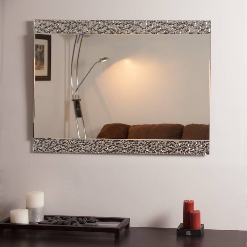 Glam Frameless Bathroom Vanity Mirror - 31.5Hx23.6Wx.5D