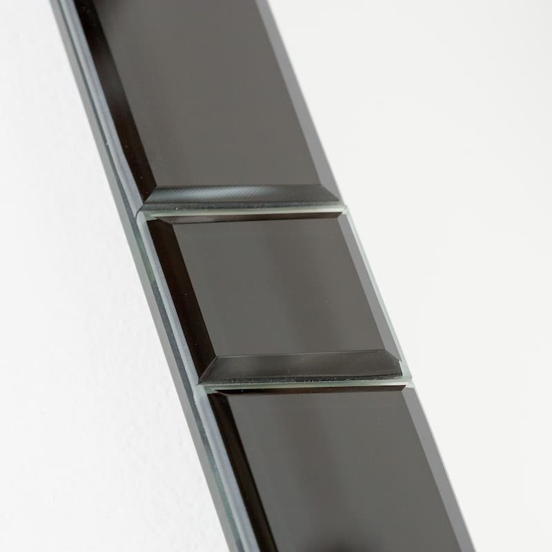 Frameless Black Beveled Kinana Mirror - Silver - 31.5Hx23.6Wx.5D