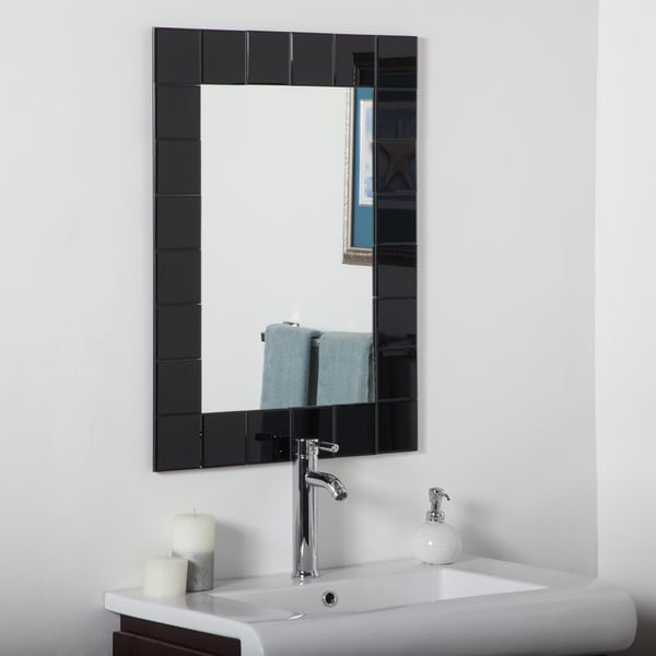 Montreal Black Modern Bathroom Mirror - Free Shipping ...