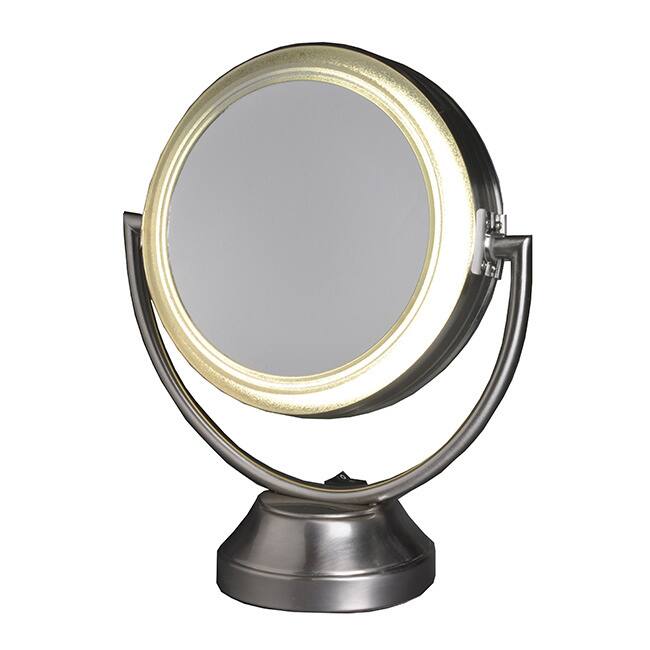 Lighted 15X Magnification Vanity Mirror