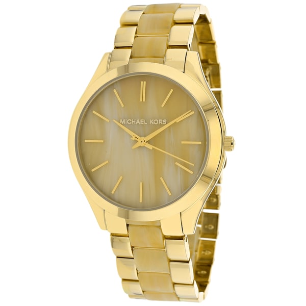 Michael Kors Womens MK4285 Runway Champagne Dial Stainless Steel