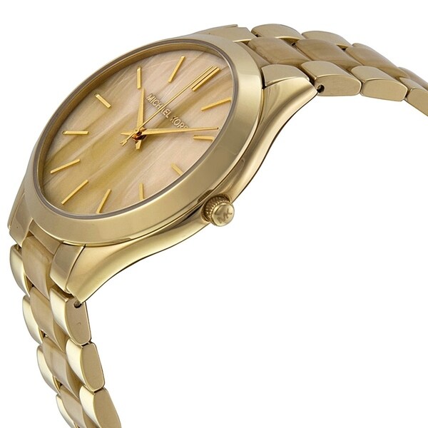 Michael Kors Women's MK4285 'Runway' Champagne Dial Stainless Steel Watch