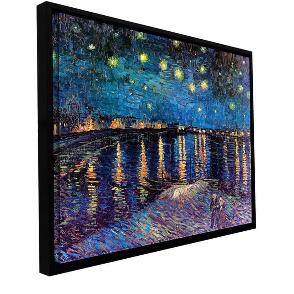 Vincent van Gogh 'Starry Night Over the Rhone' Floater-framed Gallery ...
