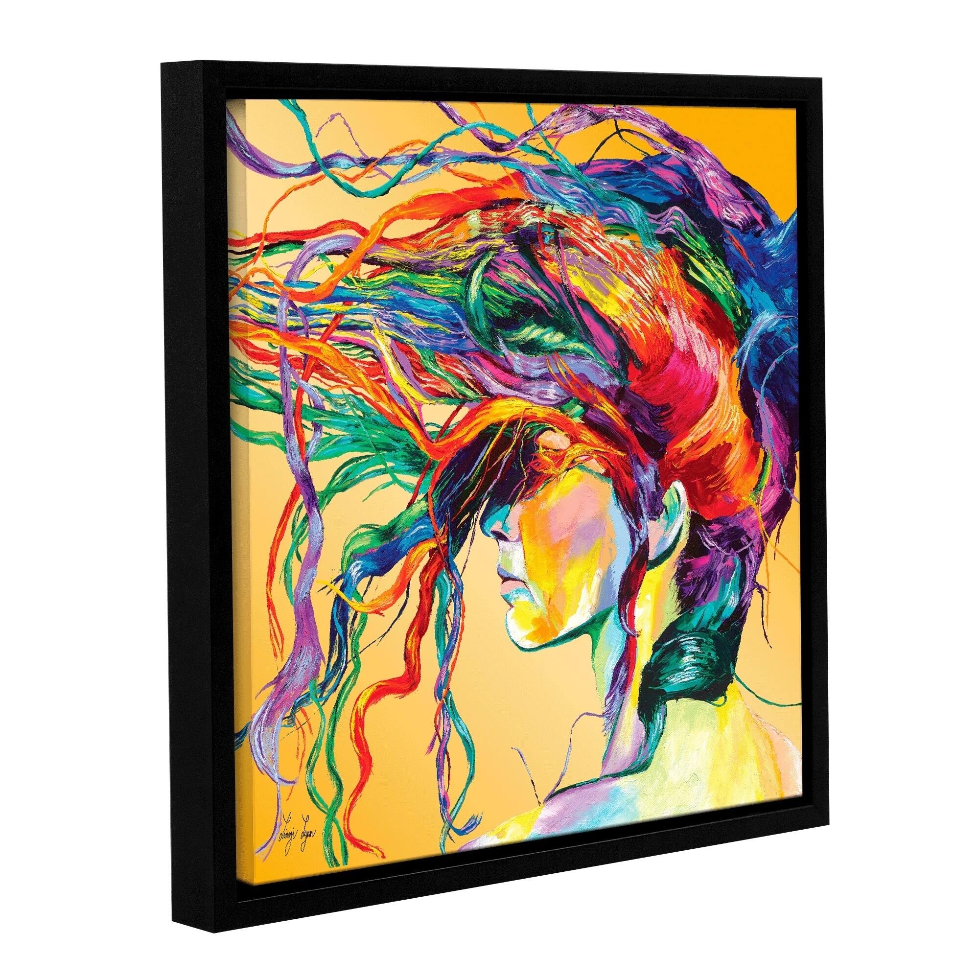 Linzi Lynn 'Windswept' Floaterframed Gallerywrapped Canvas Wall Art