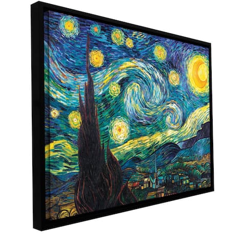 Vincent van Gogh 'Starry Night' Floater-framed Gallery-wrapped Canvas
