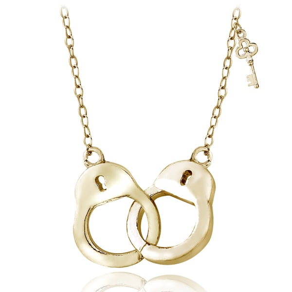 Gold Over Silver Handcuff Necklace 