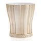 preview thumbnail 1 of 2, Creative Scents Victoria Syle Beige Bathroom Trash Can - off-white