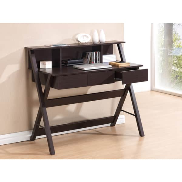 Shop Modern Designs X Leg Home Office Desk With Shelf Free