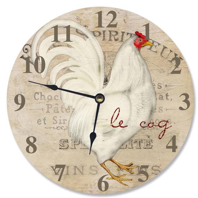 Le Coq Rooster Vanity Clock - 12 x 12