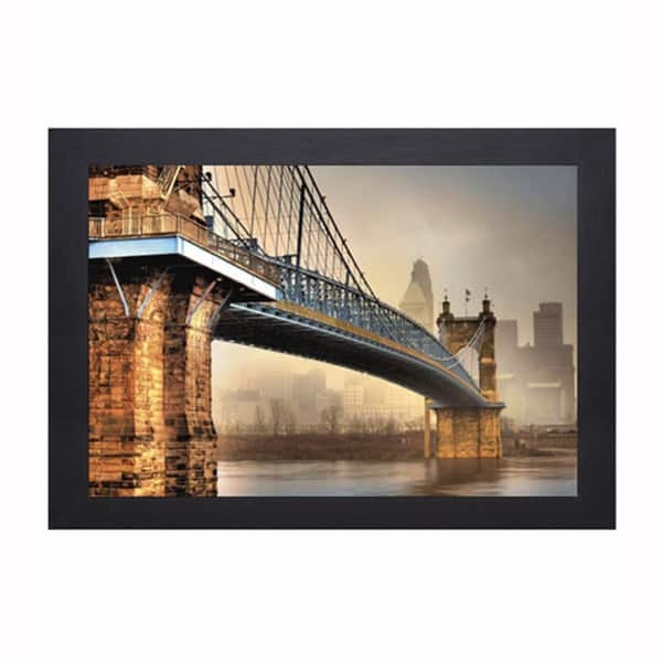 Jason Bohrer 'Foggy Roebling' Framed Artwork - Overstock - 9354929