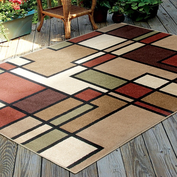 Indoor/ Outdoor Napa Graham Multi Rug (52 x 76)