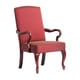preview thumbnail 20 of 22, Copper Grove Casalis Cherry Finish Gooseneck Accent Chair Dayton Red