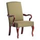 preview thumbnail 5 of 22, Copper Grove Casalis Cherry Finish Gooseneck Accent Chair Dayton Green