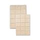 Miranda Haus Cotton Checkers 2-piece Non-skid Bath Rug