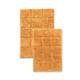 Miranda Haus Cotton Checkers 2-piece Non-skid Bath Rug - Rust