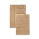 Miranda Haus Cotton Checkers 2-piece Non-skid Bath Rug - Taupe