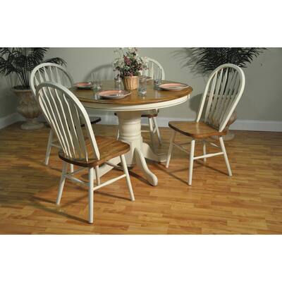 Whitaker Furniture Oak Round Dining Table