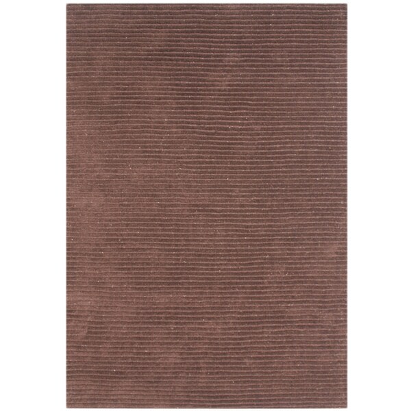 Alliyah Hand-loomed Brown Sugar New Zealand Wool Rug (5' x 8') - 5' x 8'