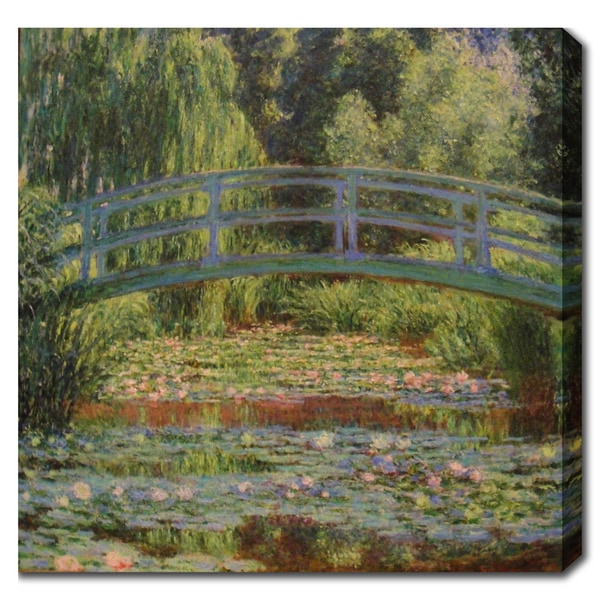 Claude Monet 'The Japanese Footbridge and the Water Lily Pond at ...