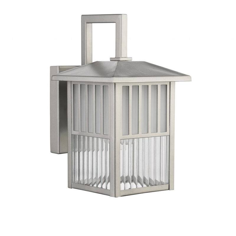 Chloe Transitional 1-light Brushed Nickel Outdoor Wall Fixture