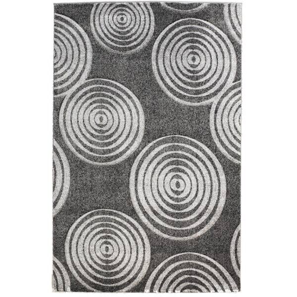 Linon Milan Collection Circles Area Rug