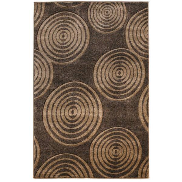 Linon Milan Collection Circles Area Rug