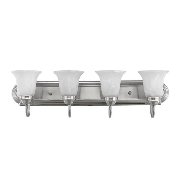 Chloe Transitional 4 light Brushed Nickel Bath/ Vanity Light