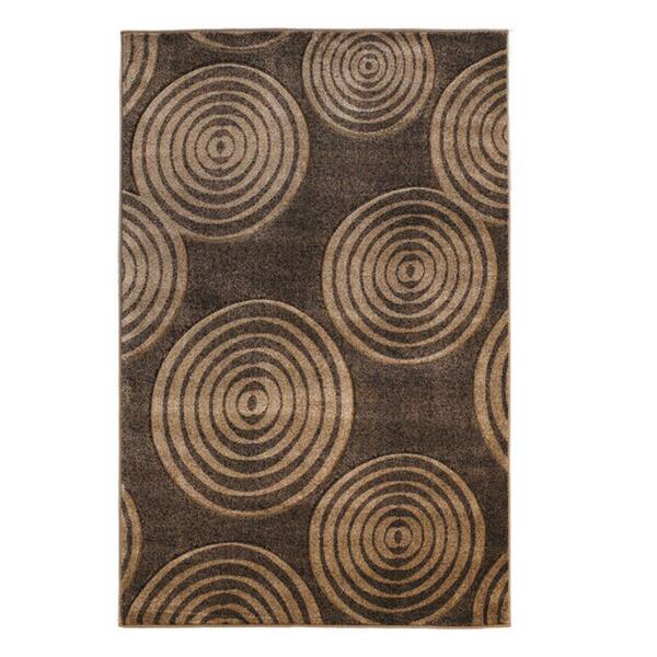 Linon Milan Collection Circles Area Rug