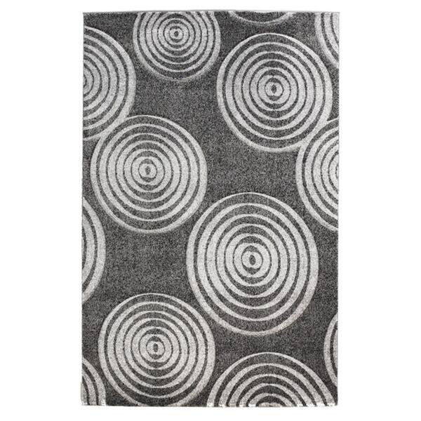 Linon Milan Collection Circles Area Rug