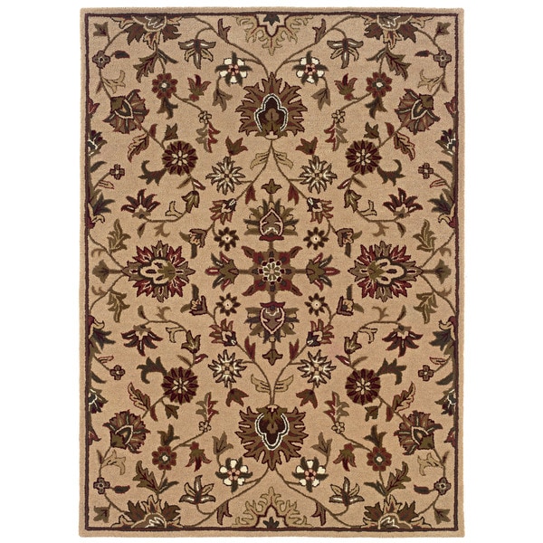 Oh Home Trio Traditional Gold Area Rug (8 x 10)   16550338