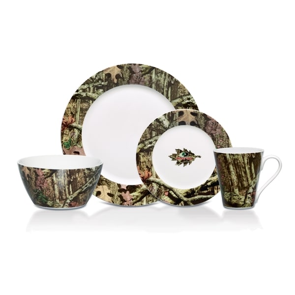 Mossy Oak Break Up Infintiy 16 piece Dinnerware Set