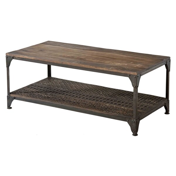 Shop Graylyn Mango Wood Cocktail Table Free Shipping Today 9358217