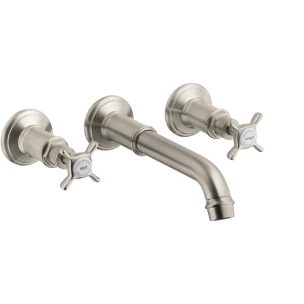 Hansgrohe Axor Montreux Brushed Nickel Widespread Bathroom Faucet with