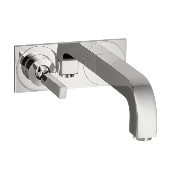 Shop Hansgrohe Axor Citterio Chrome Wallmounted Single Handle Faucet with Baseplate Free