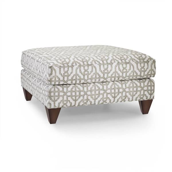 Shop Jasper Taupe/ Espresso Ottoman Free Shipping Today Overstock