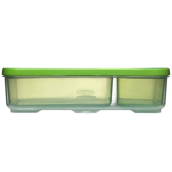 Shop Rubbermaid Lunch Blox Entree Container With Dividers Overstock 9358818 - rubbermaid freezer blox