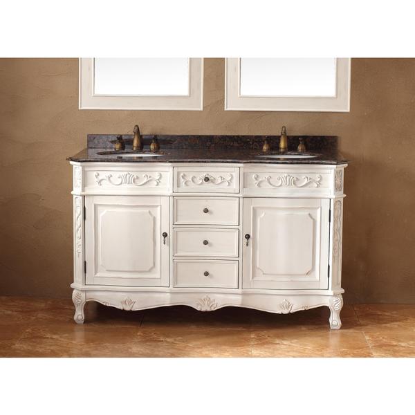 James Martin Furniture Classico White/ Granite Double Vanity Set Free